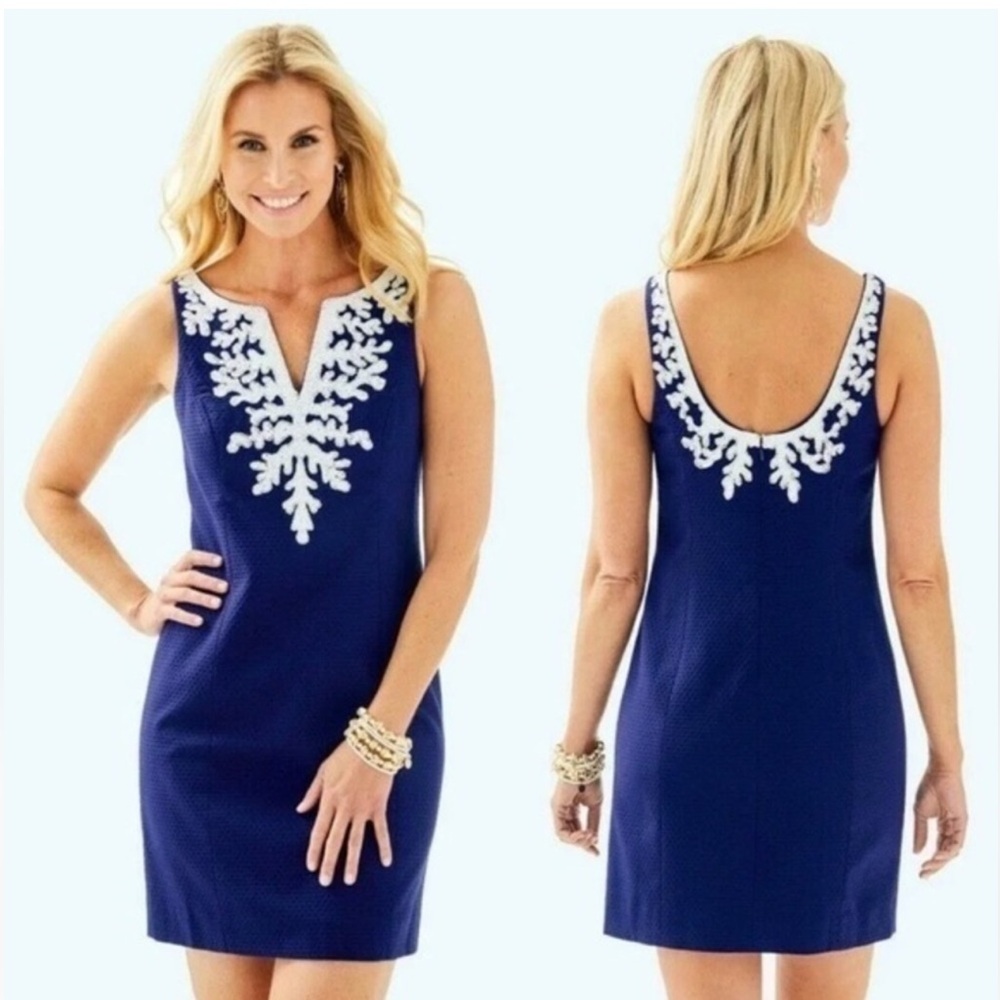 Lilly Pulitzer Gabby Shift Dress True Navy size 4 - Picture 1 of 7